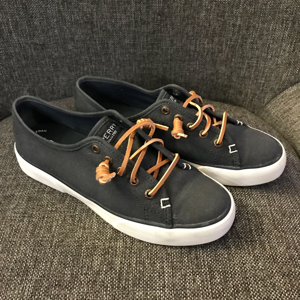Sperry Top Sider Canvas Slip On Sneakers